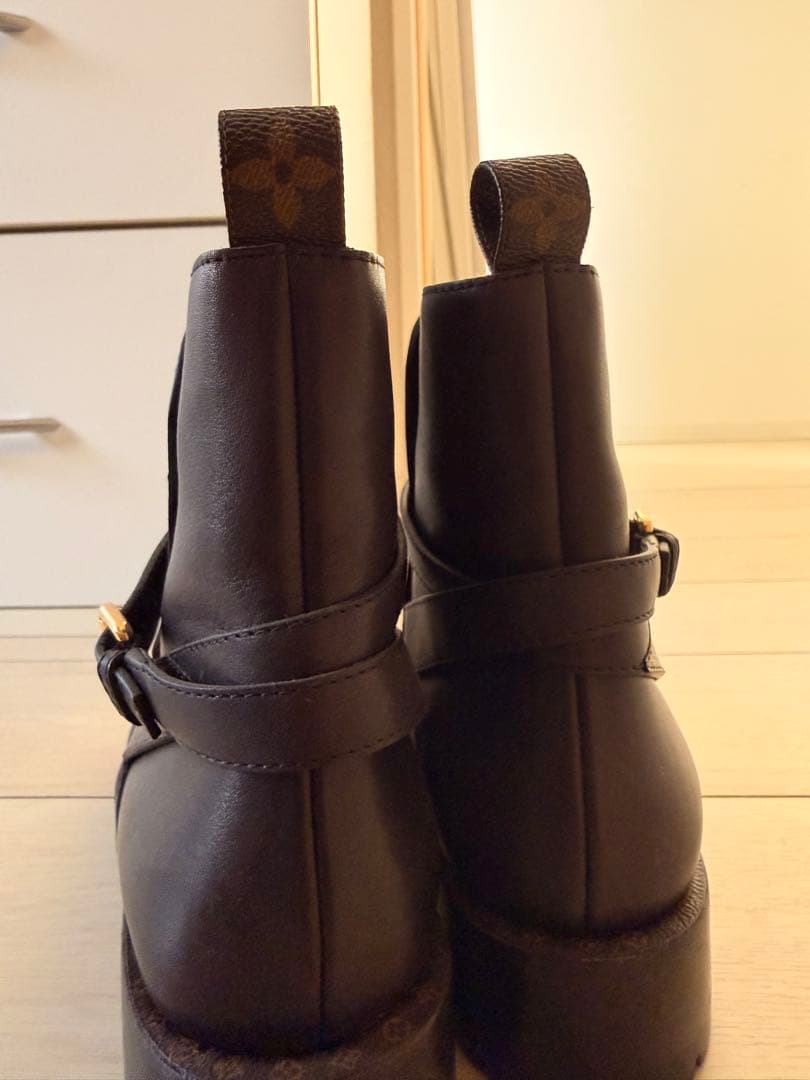 LVルイヴィトンロッキーラインアンクルブーツモノグラム美品