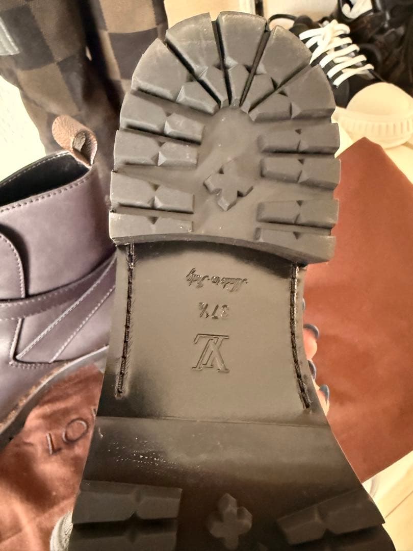 LVルイヴィトンロッキーラインアンクルブーツモノグラム美品