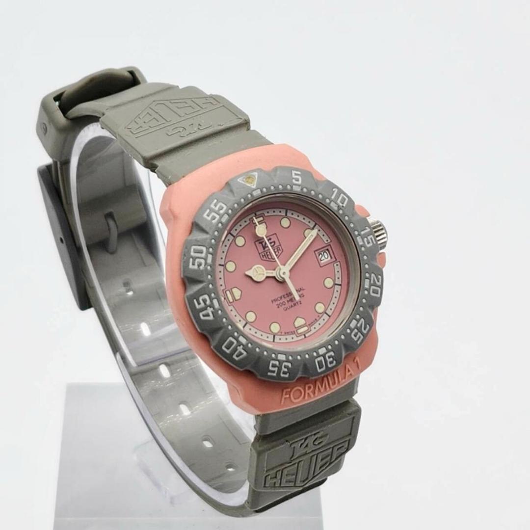 希少　 タグホイヤー フォーミュラ1 360.508 ピンク　グレー　クォーツ