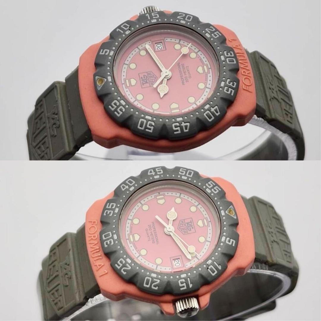 希少　 タグホイヤー フォーミュラ1 360.508 ピンク　グレー　クォーツ