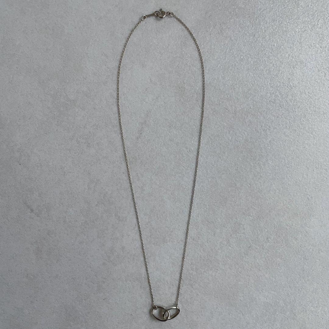【TIFFANY】ダブルループ シルバーチェーン ネックレス