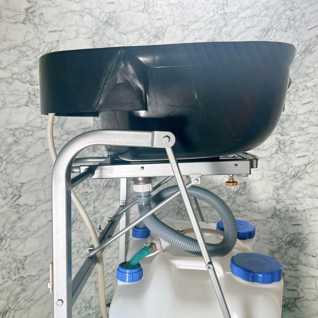 折りたたみシャンプー台 訪問理美容 移動式　タンク無し