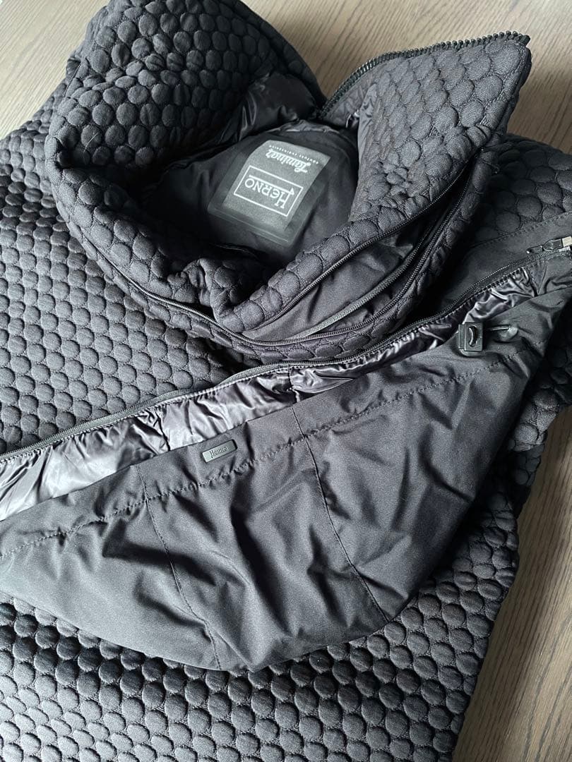 HERNOヘルノ LAMINARダウンコート 黒 フード付き19AW 定価20万