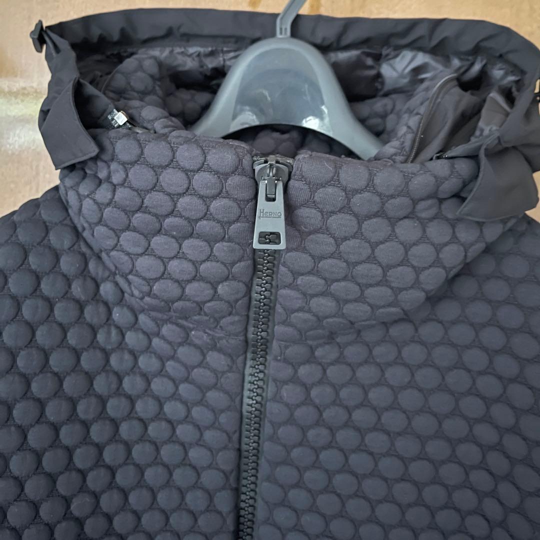 HERNOヘルノ LAMINARダウンコート 黒 フード付き19AW 定価20万