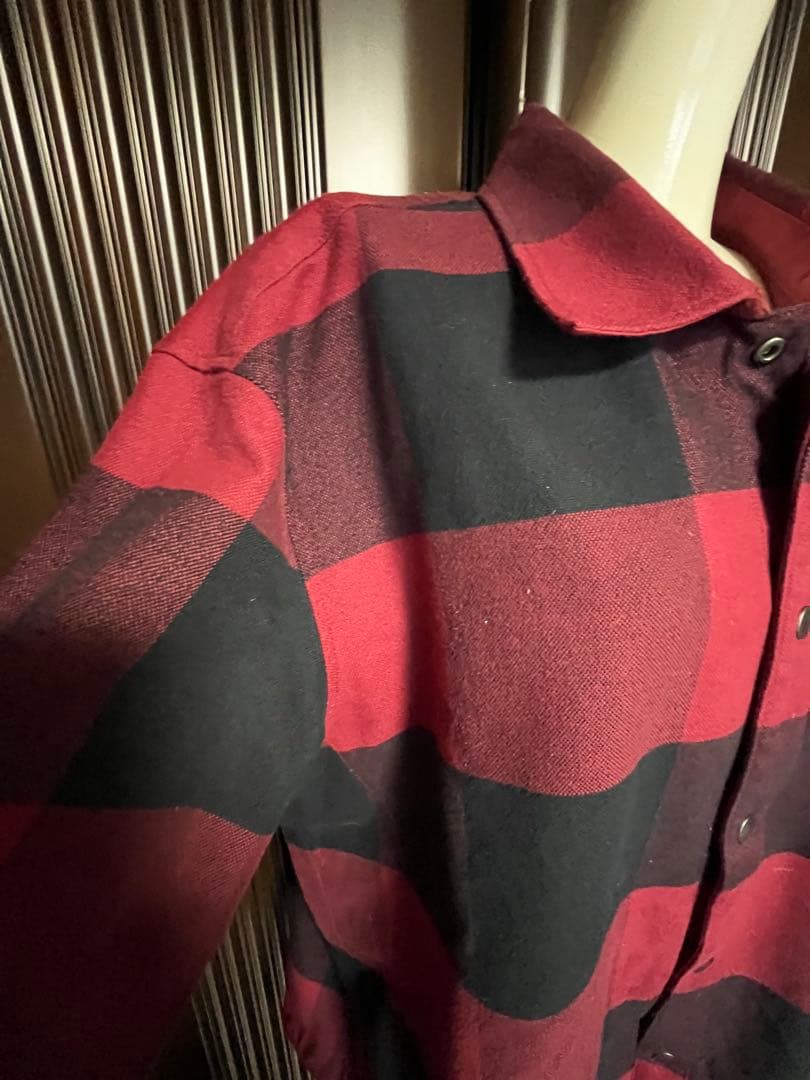 ラコステ　赤チェック柄 ジャケット　リバーシブル　ブルゾン