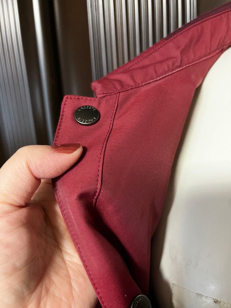 ラコステ　赤チェック柄 ジャケット　リバーシブル　ブルゾン