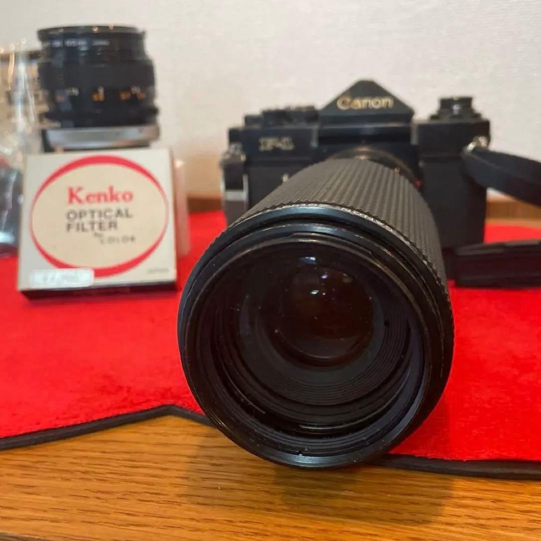 Canon F-1 フィルムカメラ レンズ2本セット ストロボ付き