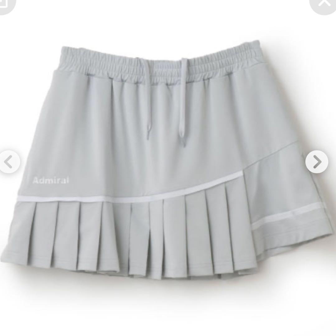 Admiral プリーツスコート　Mサイズ ライトグレー