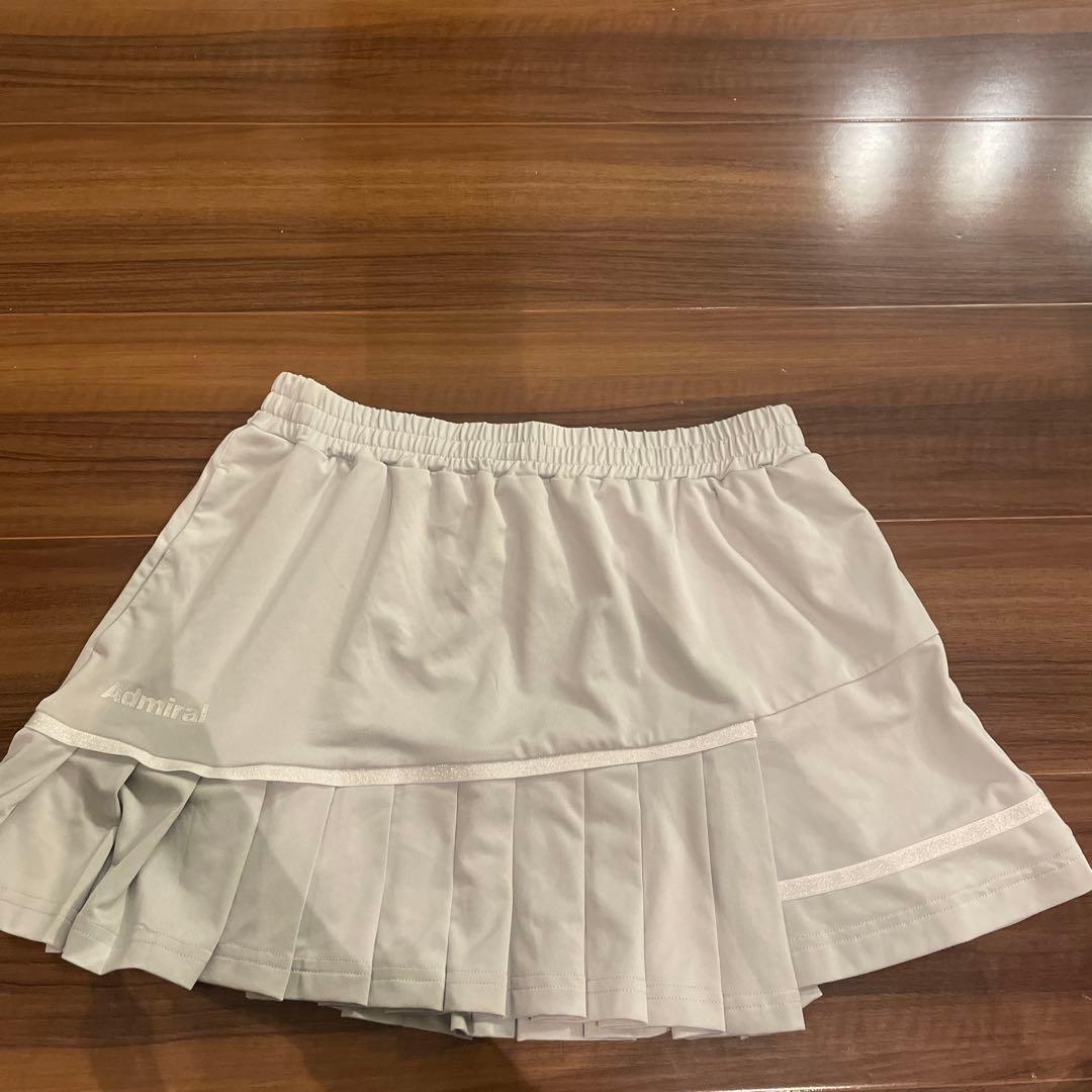 Admiral プリーツスコート　Mサイズ ライトグレー