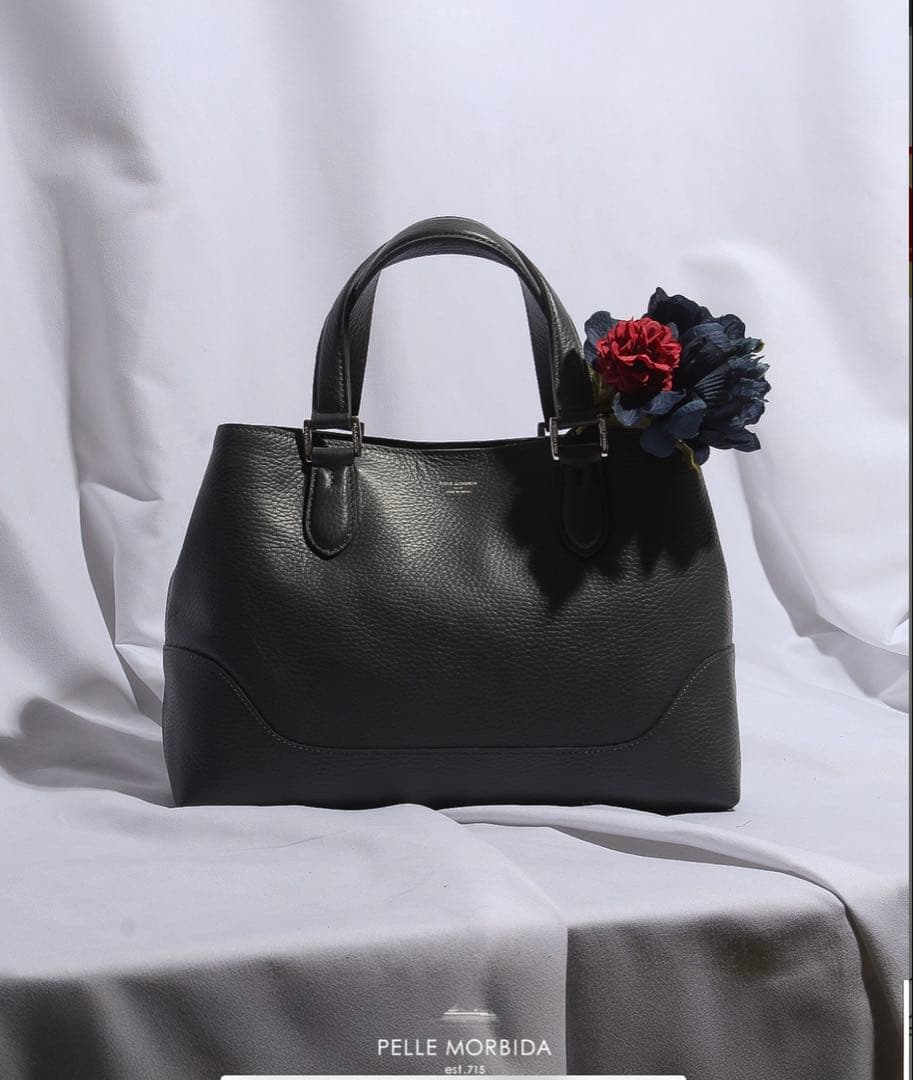 PELLE MORBIDA ブラック トートバッグ 保存袋付き