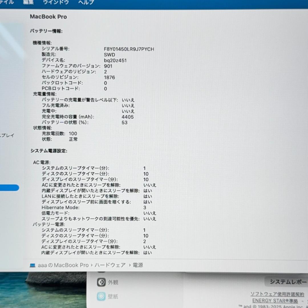 MacBook本体 P273 Apple MacBook Pro i7 32GB 512GB