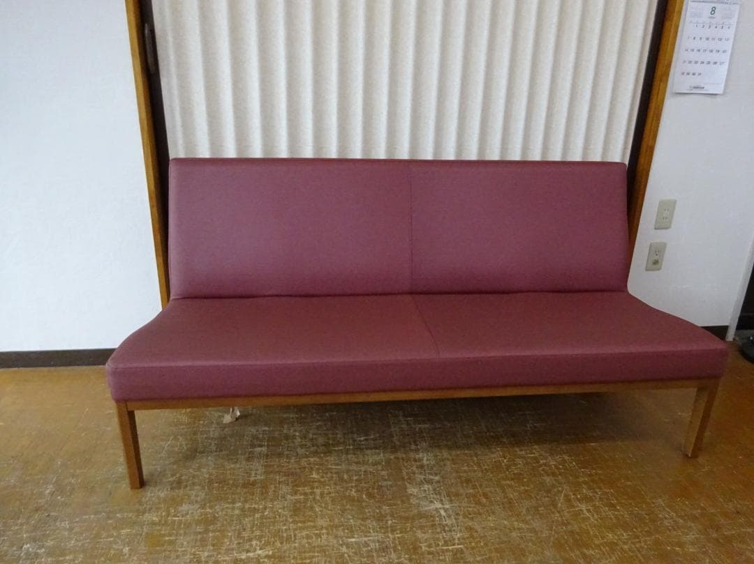 シバ　カリモク　3Pソファ　ダイニングソファ　CT80モデル　美品