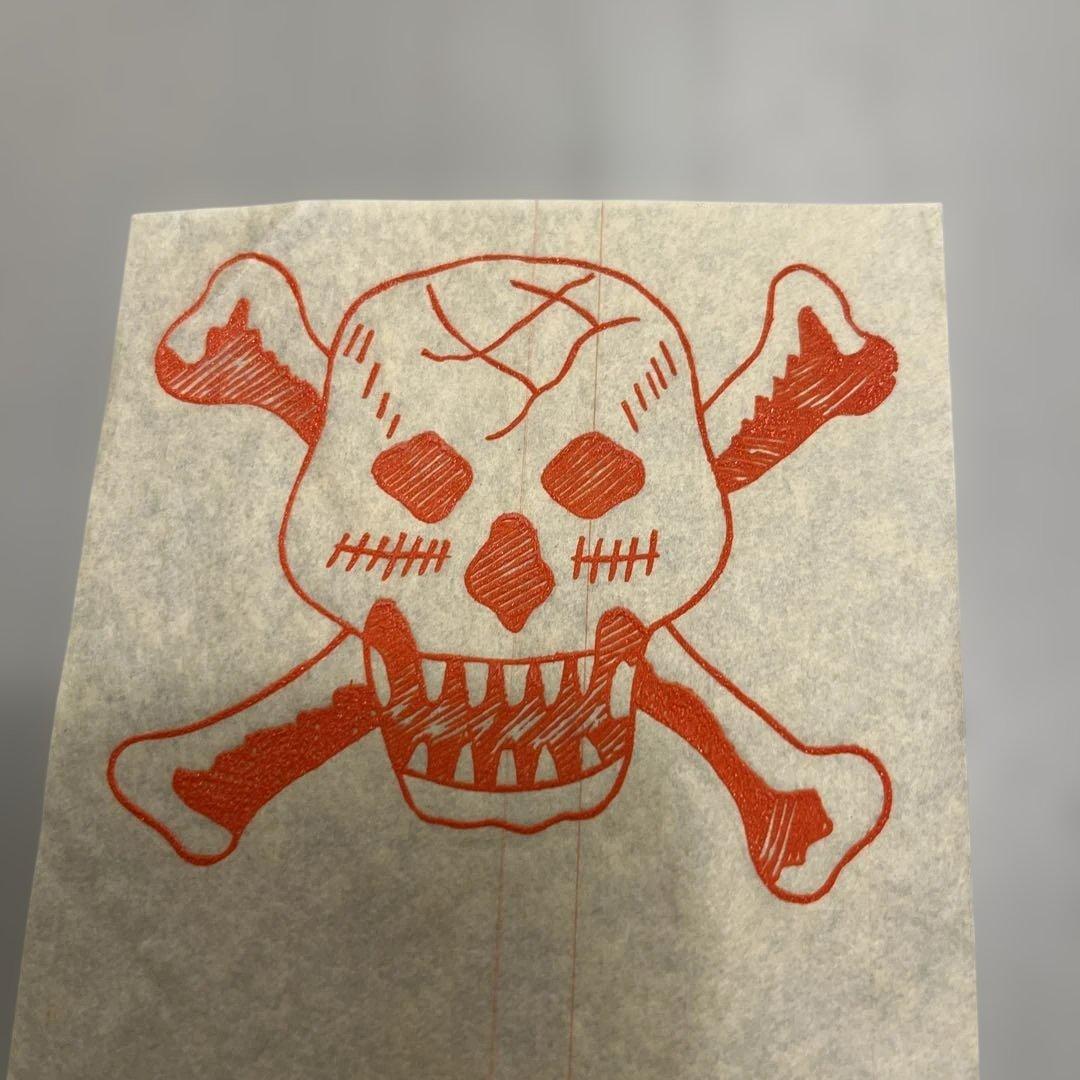 1950年代　ヴィンテージ アイロンプリント転写紙 クロスボーンスカル
