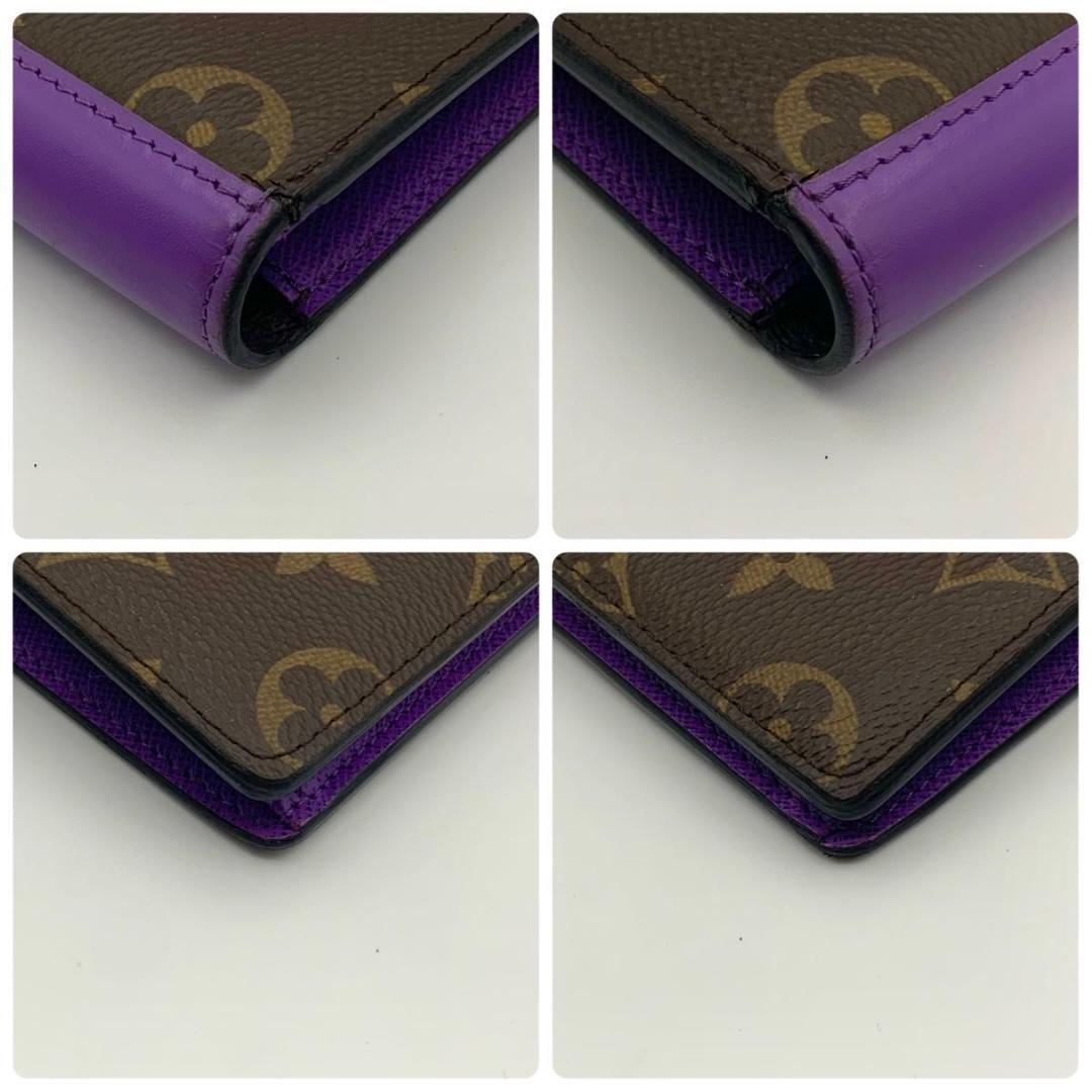 鑑定済み 美品 ルイヴィトン ポルトフォイユ ブラザ 長財布 二つ折り マカサー