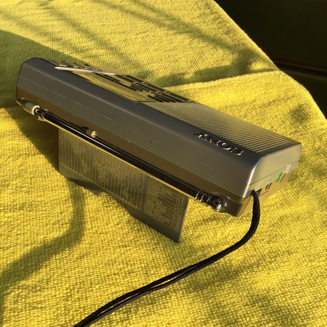 廃盤　フルセット函箱ガイド案内本専用巾着袋リールアンテナ　短波　ICF-SW35