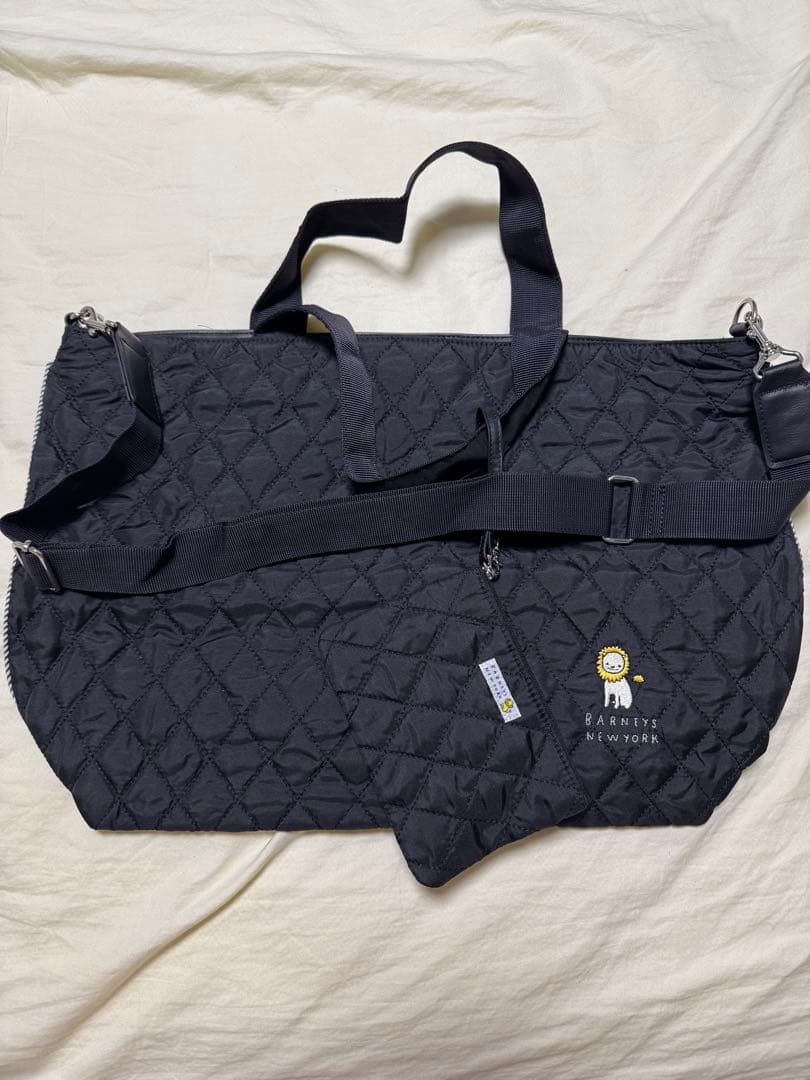 新品未使用✨ブラックBARNEYSNEWYORKキルティングトート