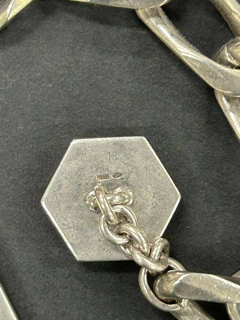 リーフGUCCI シルバー チェーンブレスレット