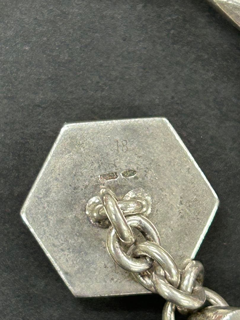 リーフGUCCI シルバー チェーンブレスレット