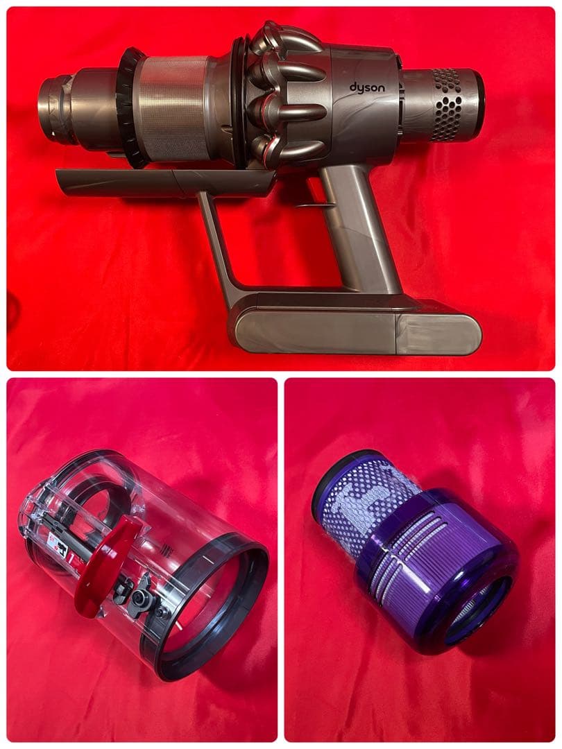 ダイソン④SV14V11純正スタンド 新品伸縮式パイプ ヘッド選択 補強トリガー