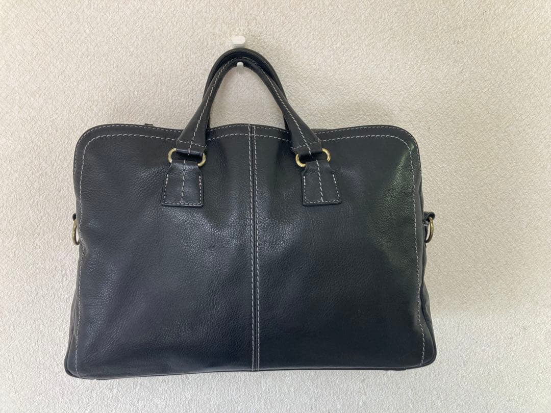 土屋鞄『プロータ』防水ジッパーソフトブリーフ 黒 防水レザー