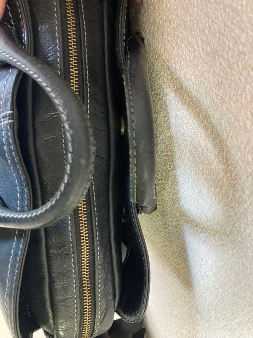 土屋鞄『プロータ』防水ジッパーソフトブリーフ 黒 防水レザー