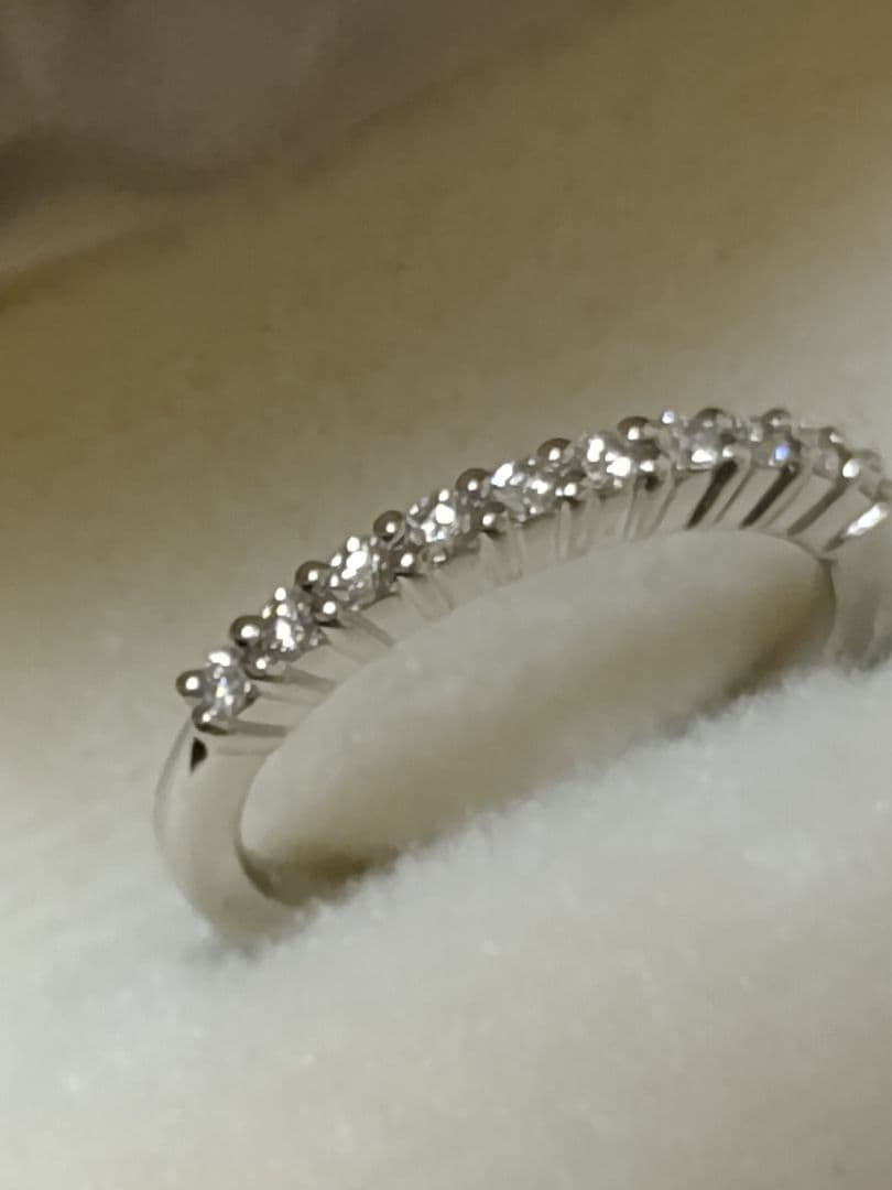 ♡Pt900 ダイヤモンドリング エタニティリング gstv 12号 4.6ｇ