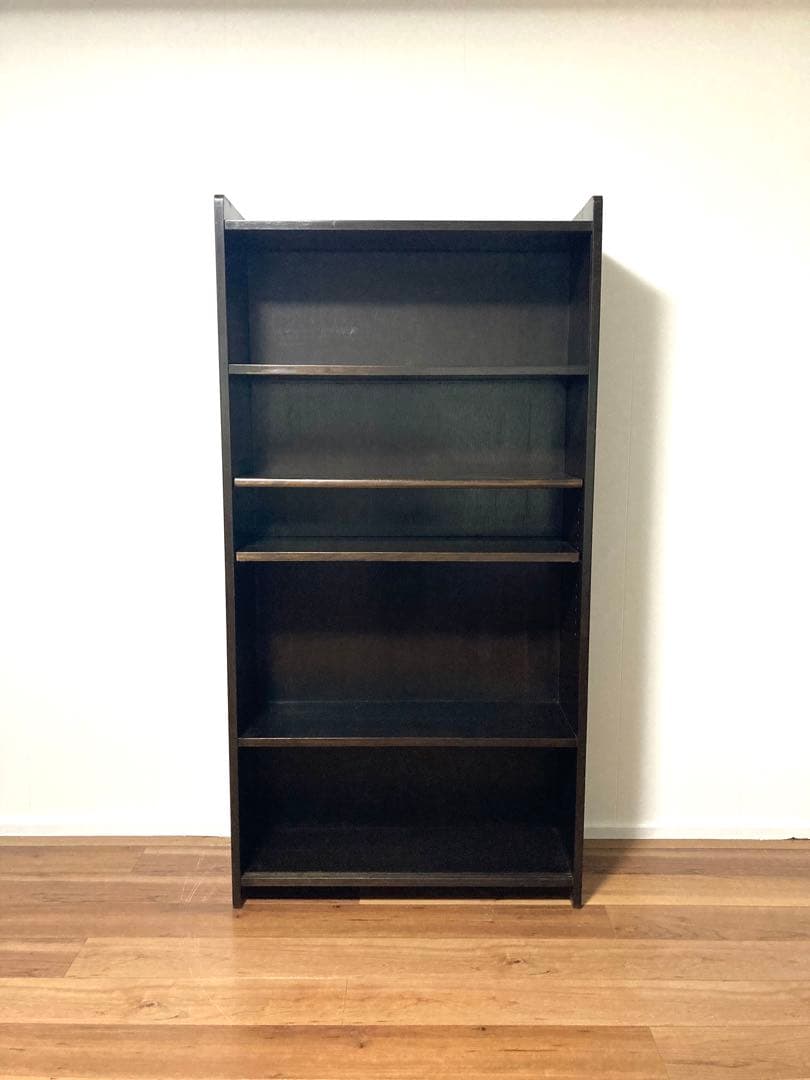 【メンテ済み】大きなビンテージの木製本棚　中板2枚可変　高さ167cm