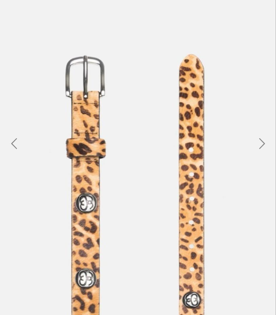 stussy レオパード柄　ベルト