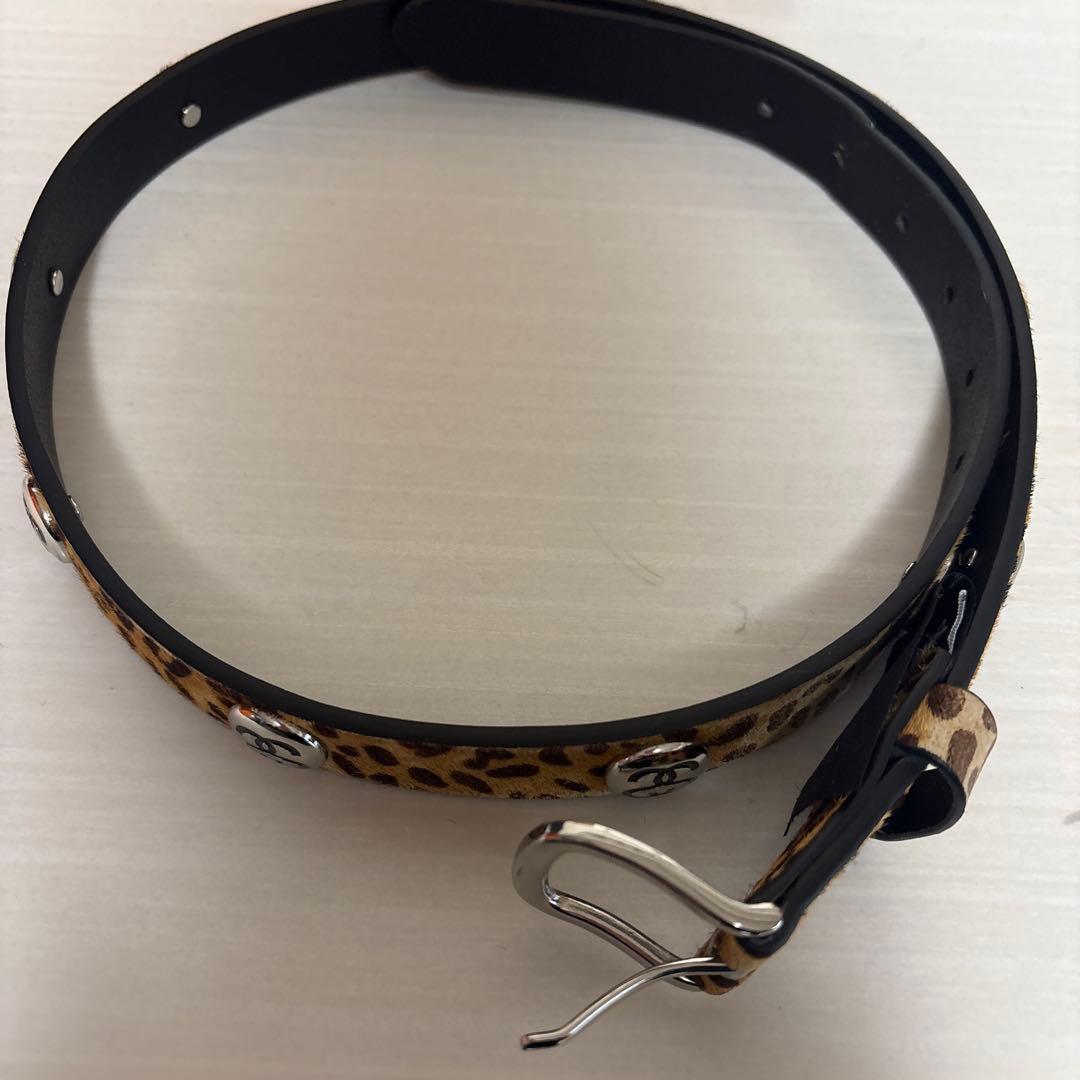 stussy レオパード柄　ベルト