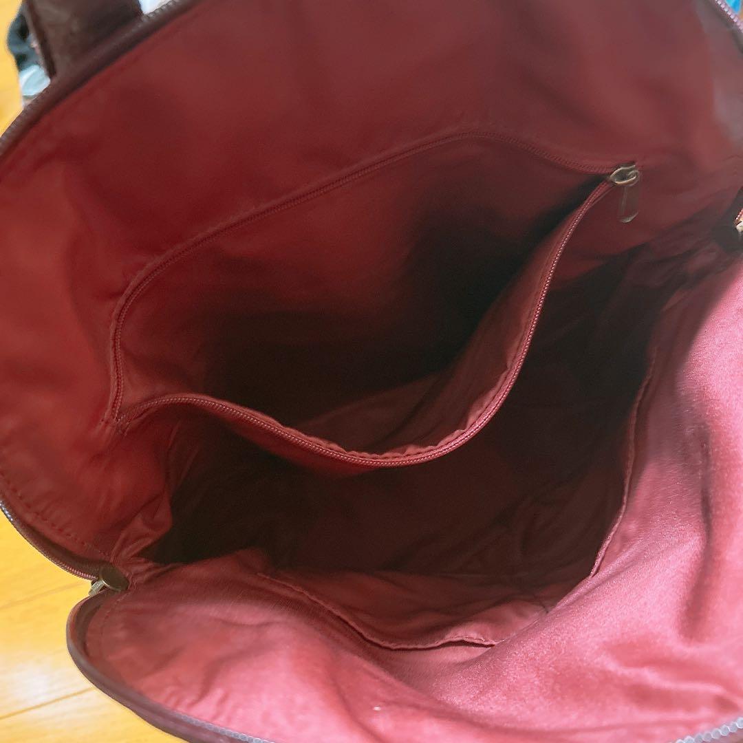 わちふぃーるど フルレザーリュック　バックパック　ボルドー　ダヤン