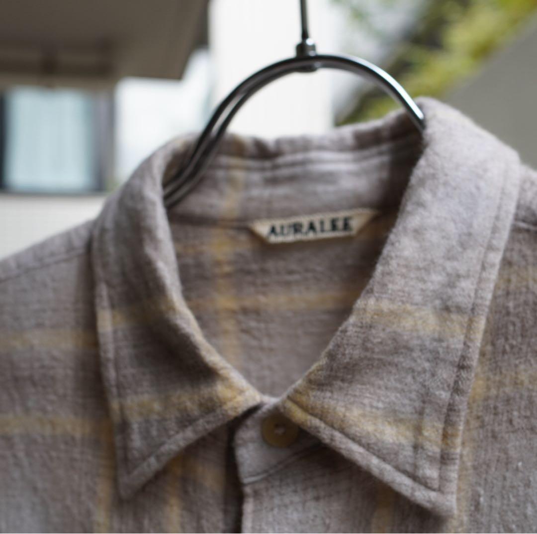 コバーン AURALEE オーラリー AIRY WOOL CHECK