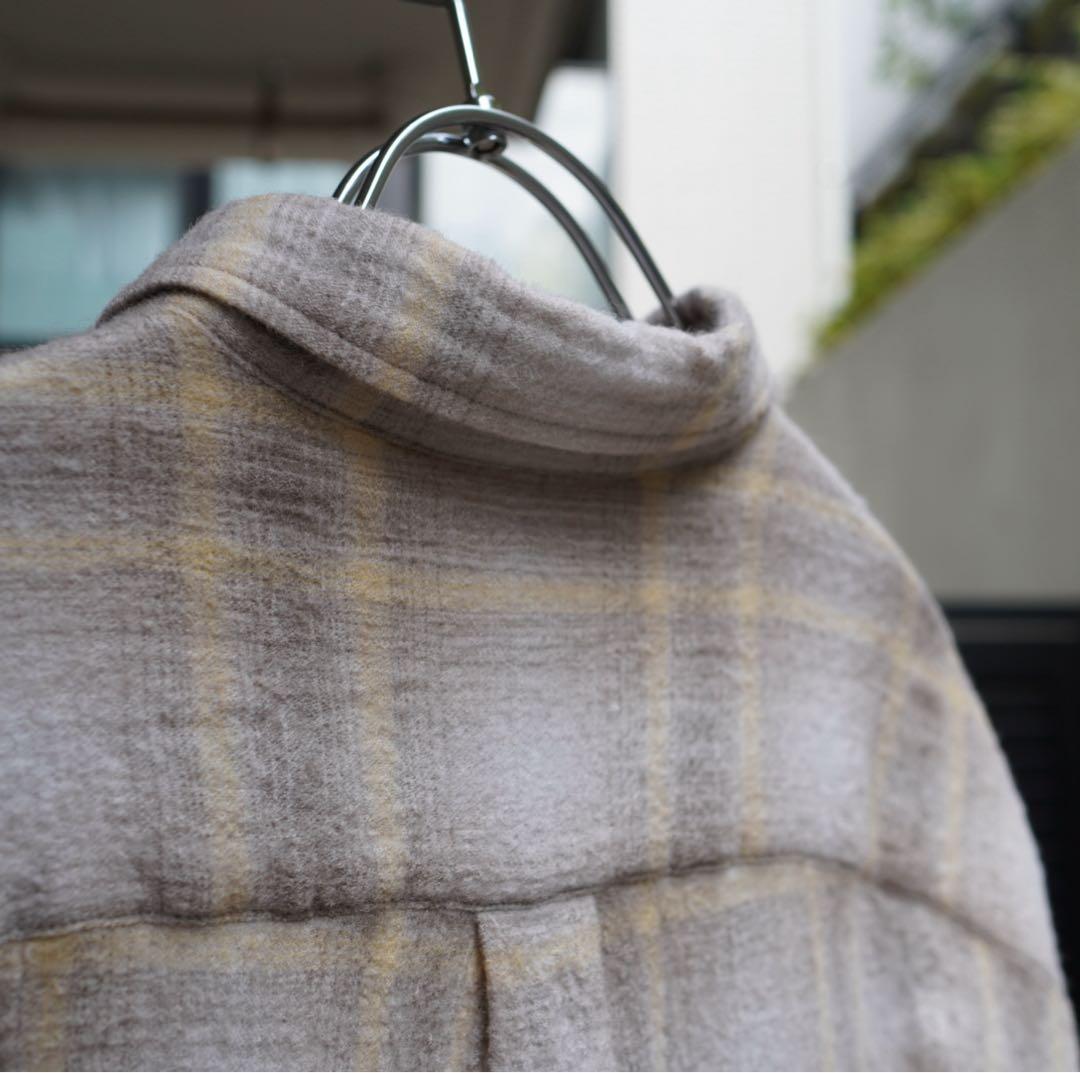 コバーン AURALEE オーラリー AIRY WOOL CHECK