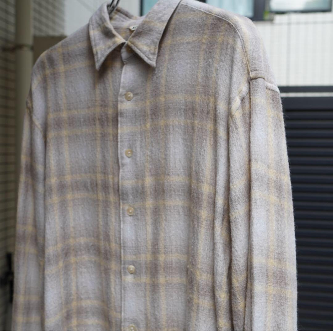 コバーン AURALEE オーラリー AIRY WOOL CHECK