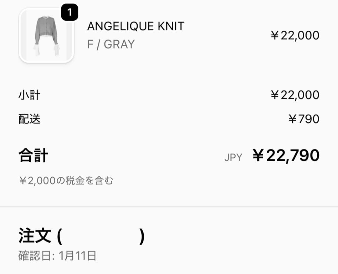 bibiy ANGELIQUE KNIT 正規品