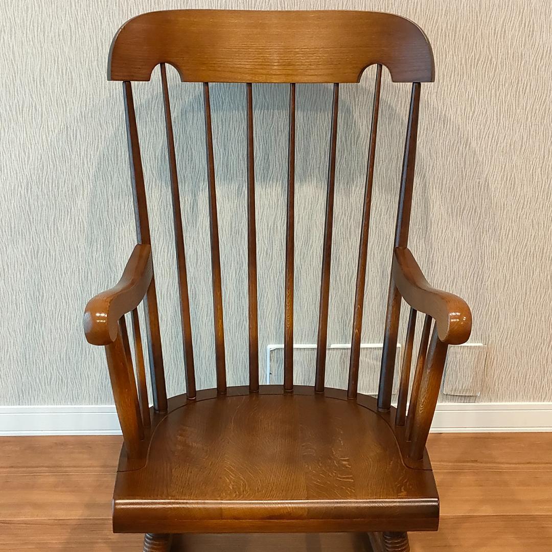 美品　飛騨産業　ロッキングチェア　穂高　キツツキ