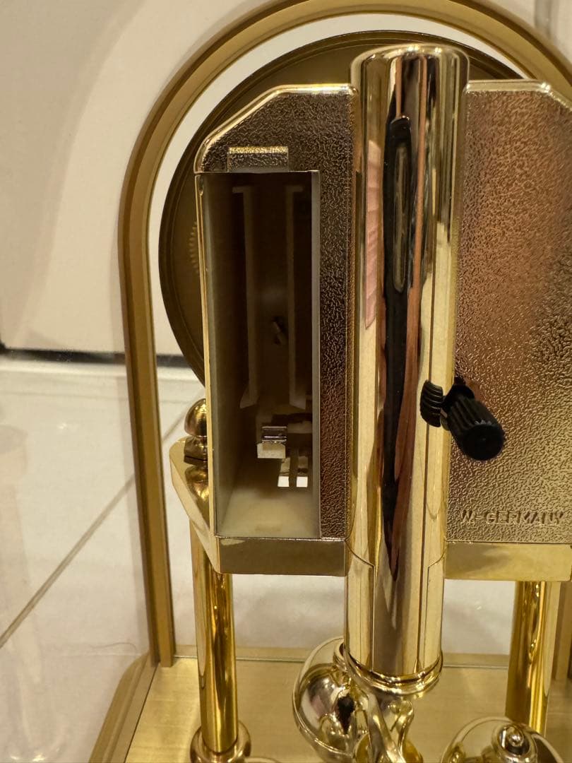 Hermle ヘルムレ ムーンフェイズ ドイツ製 クォーツ 置き時計