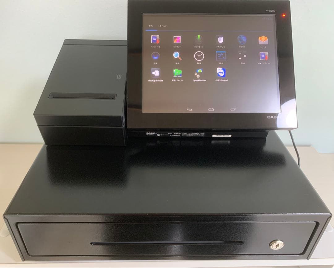 CASIO 10.4インチ 電子レジスター POS タッチパネル V-R200