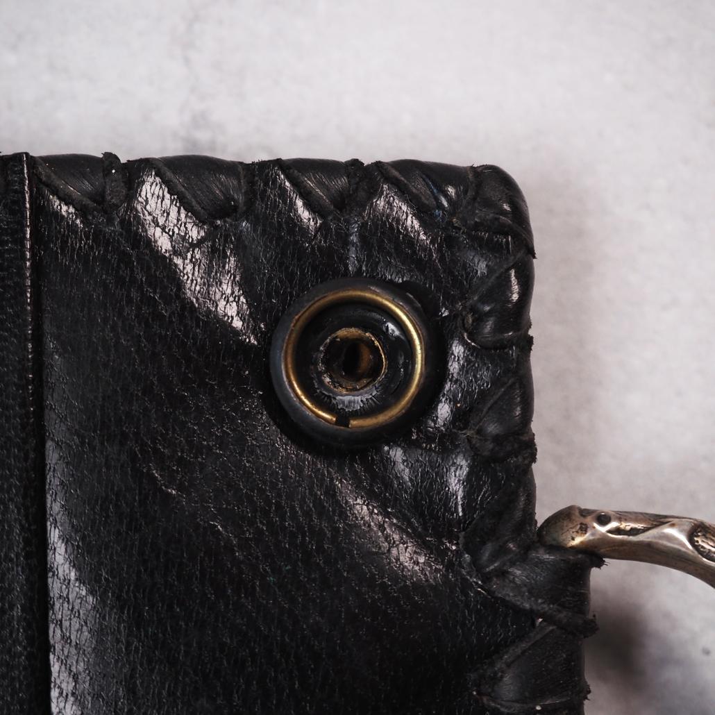 LEATHERS AND TREASURES バイカーウォレット Y2K エイ革