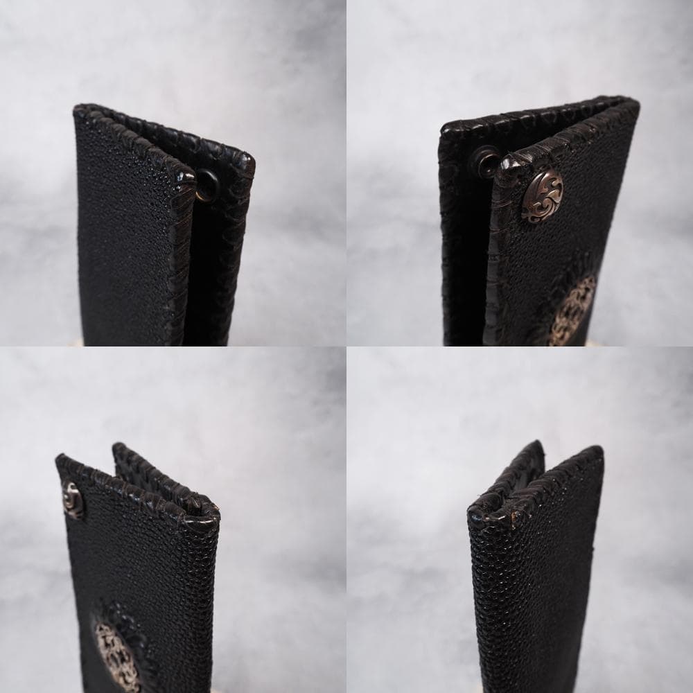 LEATHERS AND TREASURES バイカーウォレット Y2K エイ革