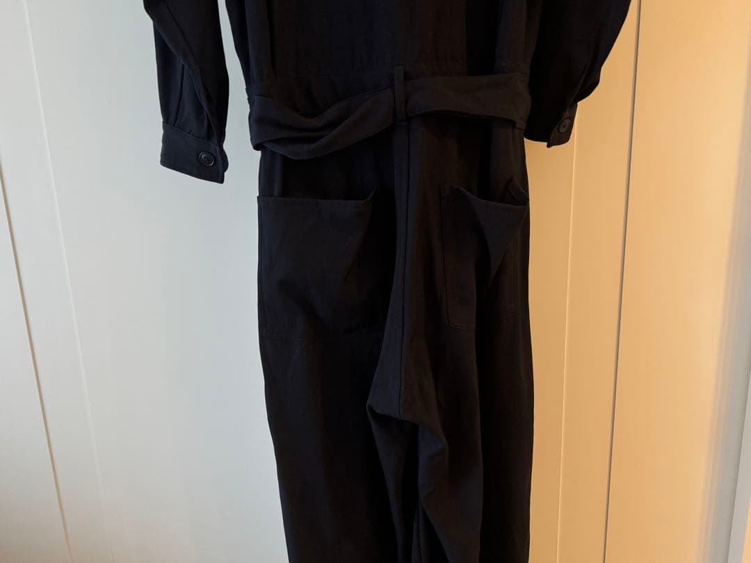 【超美品】Comoli ダークネイビー ウールギャバ オールインワン