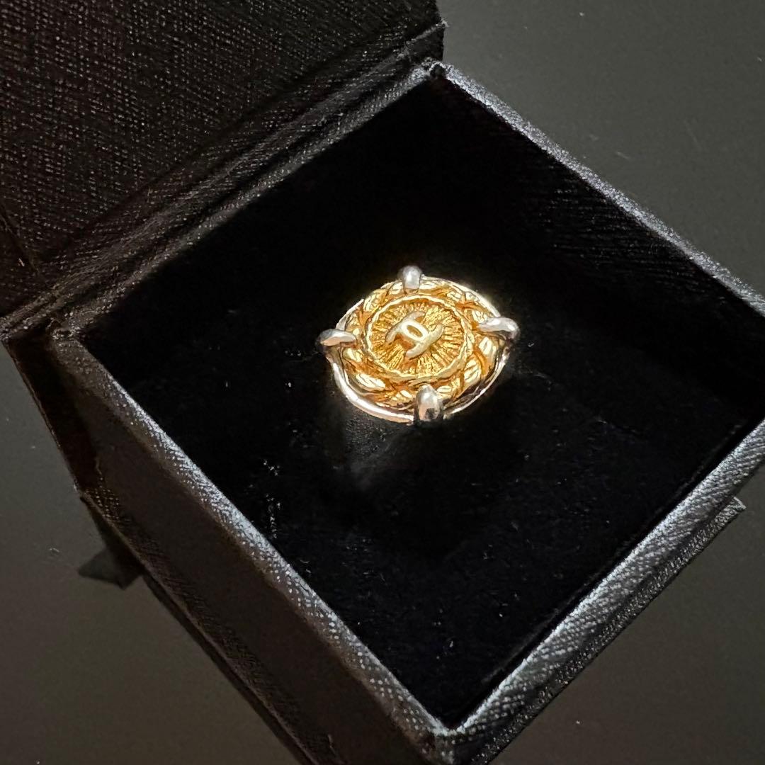 【一点物】Amijed アミジェダ シャネル ヴィンテージボタンリング