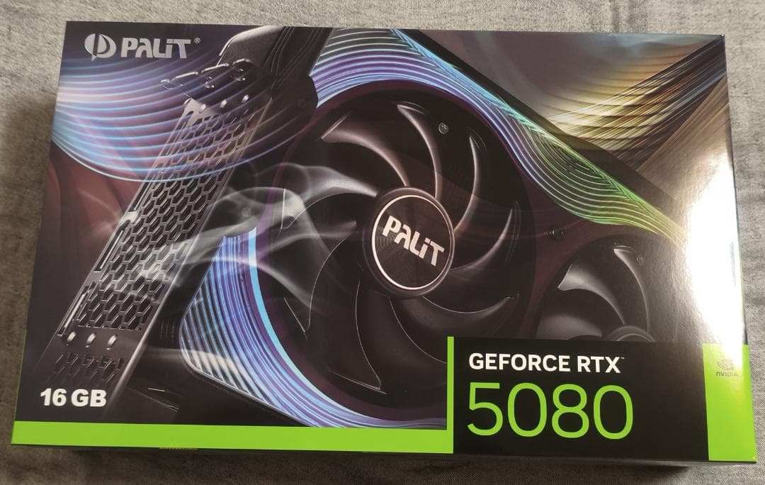 グラフィックボード・グラボ・ビデオカード Palit GeForce RTX 5080 GameRock 16GB