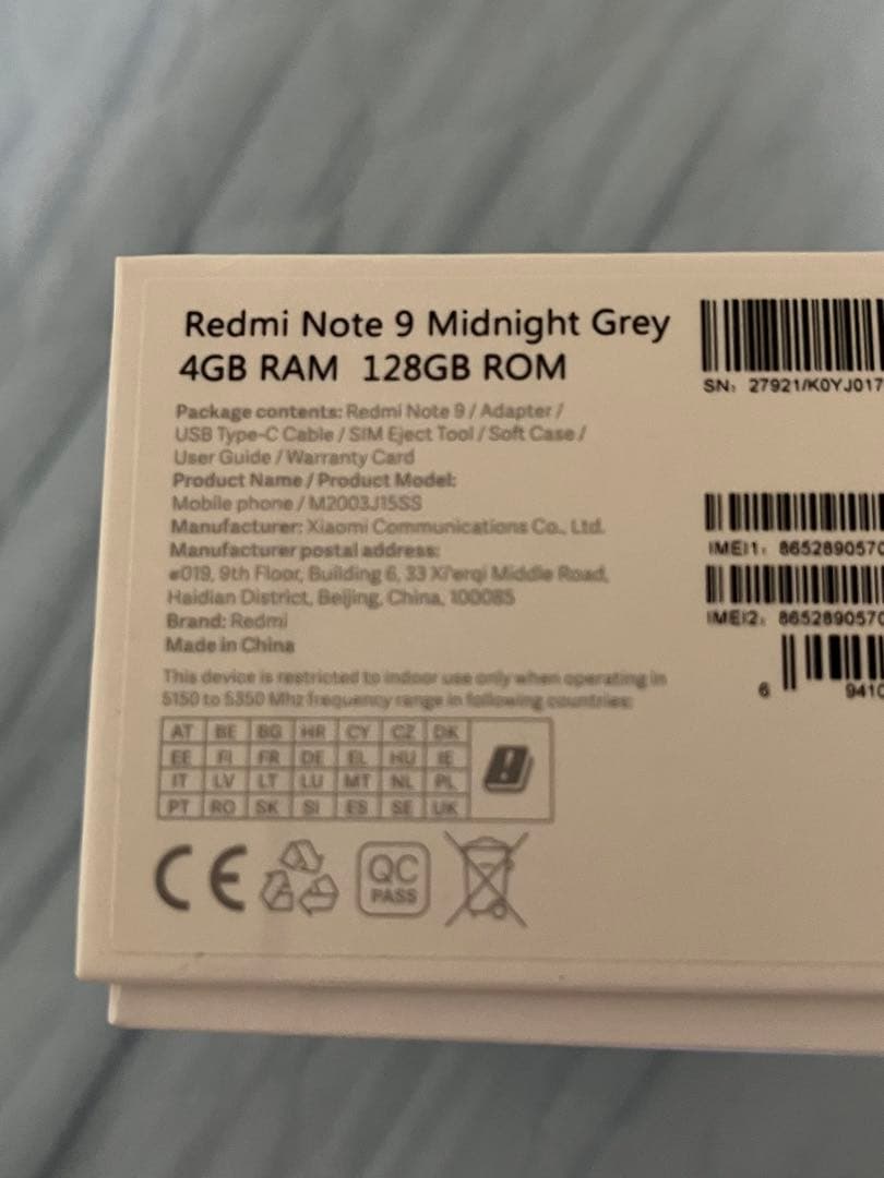 XIAOMI Redmi note9 美品