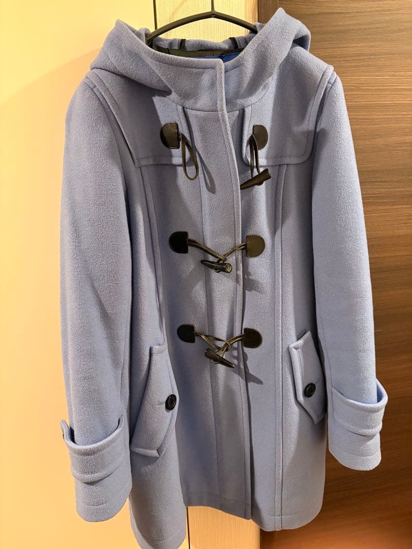 ブルーレーベル　ダッフルコート　ライトブルー　サイズ38