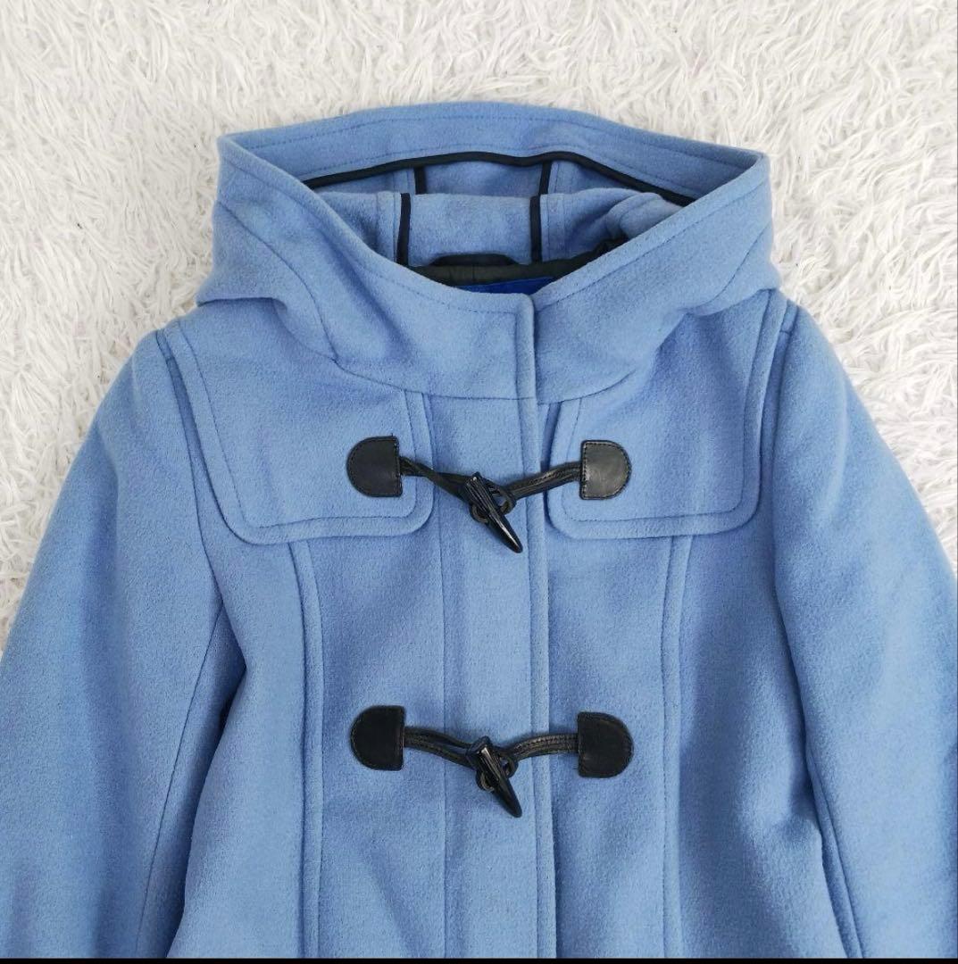 ブルーレーベル　ダッフルコート　ライトブルー　サイズ38