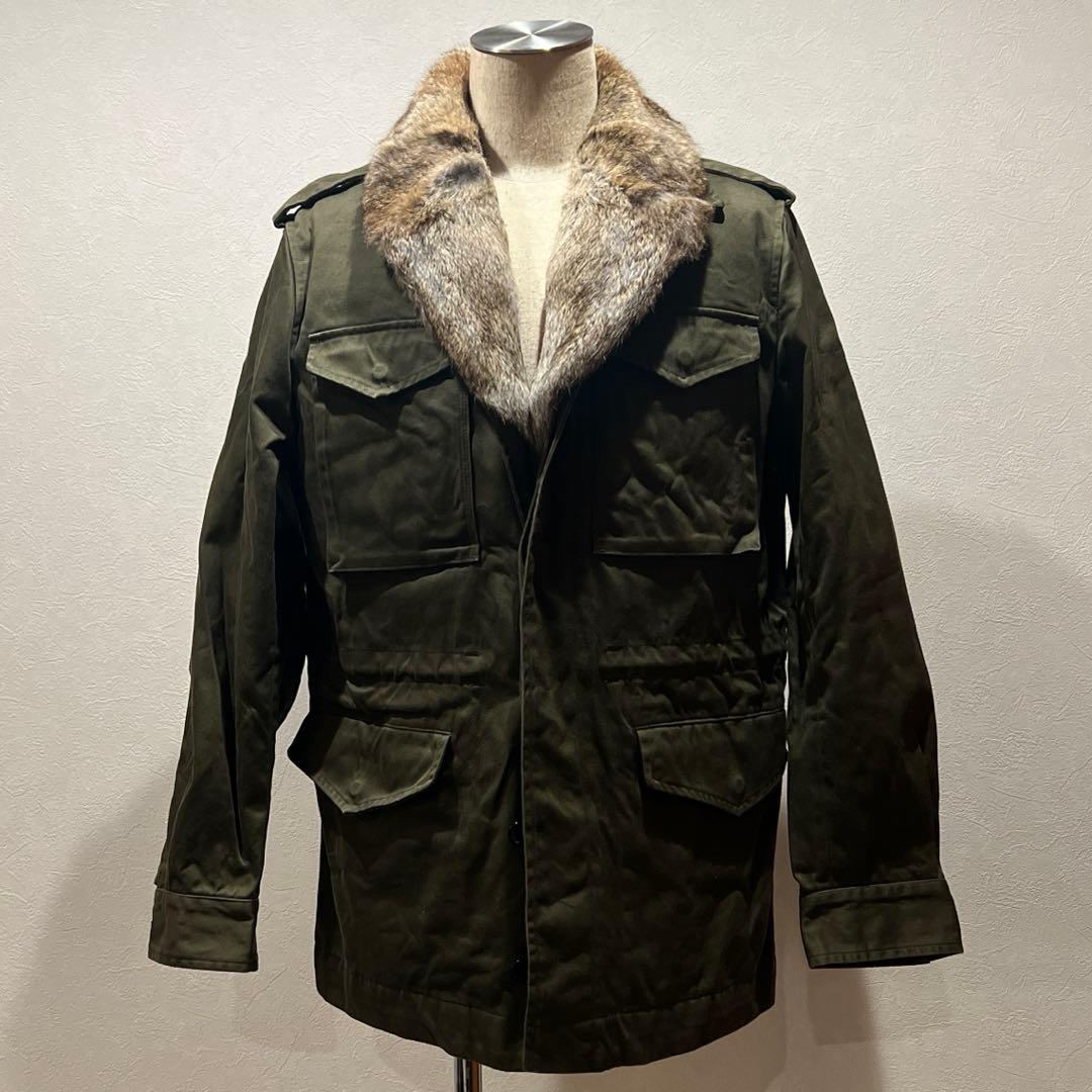 STRASBURGO WORKS 日本製 ファー付ミリタリーコート L