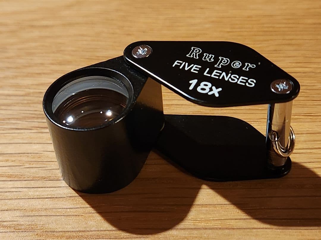 宝石鑑定用 ルーペ 池田レンズ18倍 ファイブレンズ 日本製