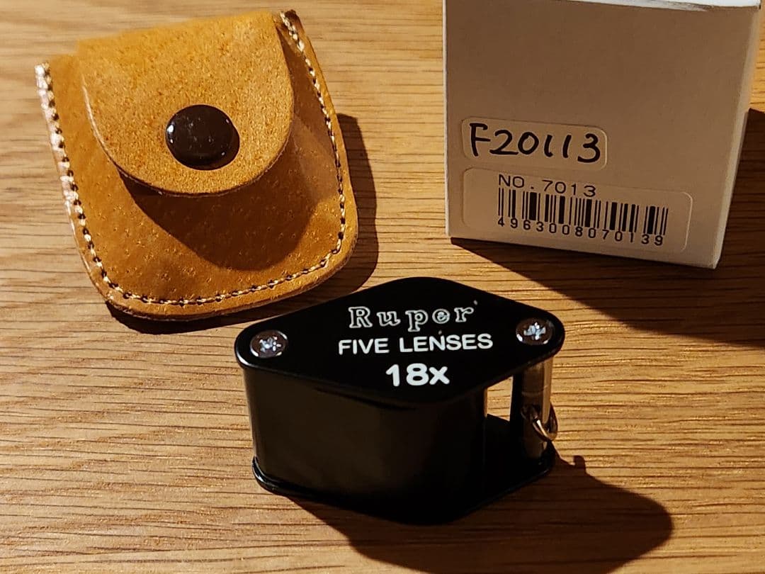 宝石鑑定用 ルーペ 池田レンズ18倍 ファイブレンズ 日本製