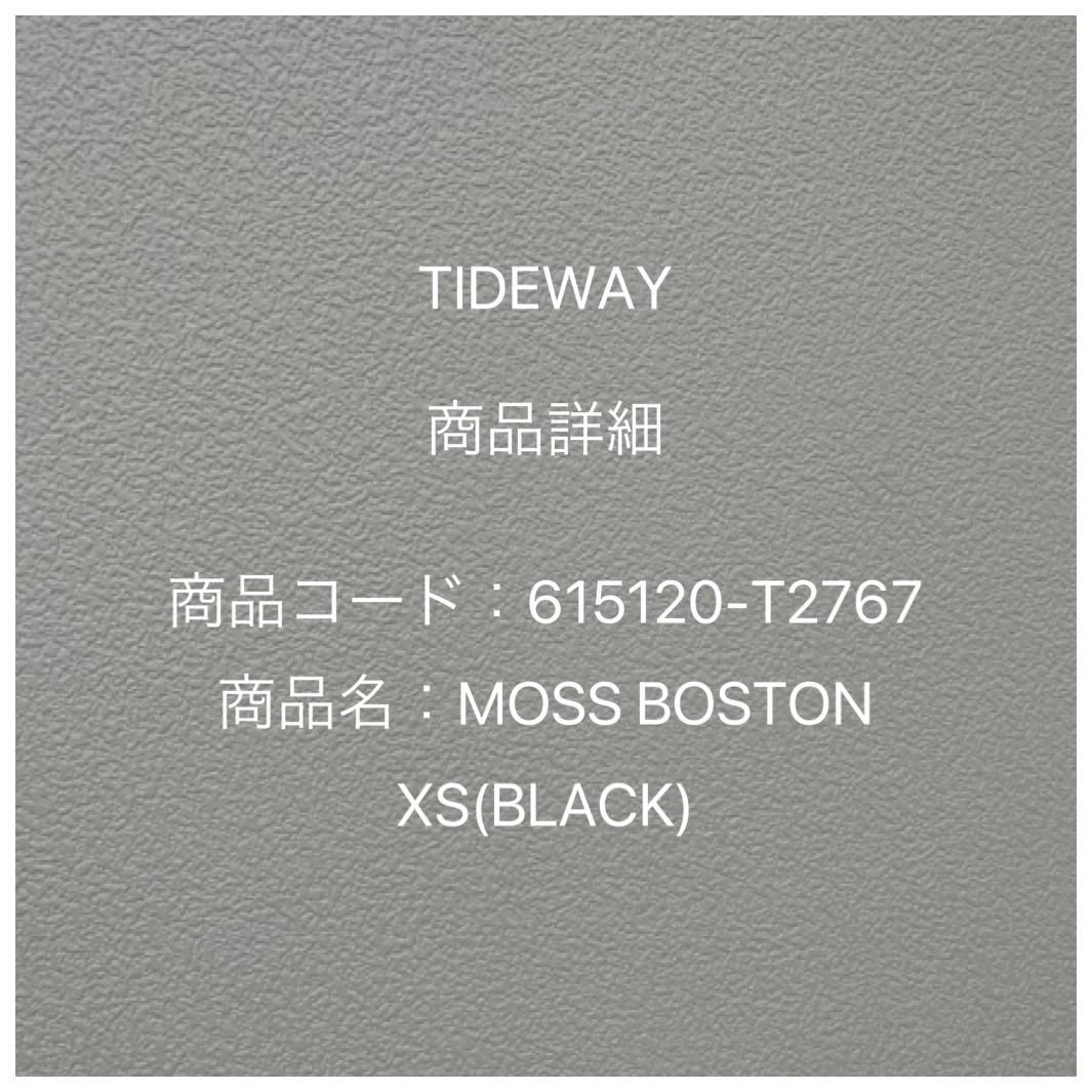 【TIDEWAY】ボストンバッグ　ミニ　BLACK