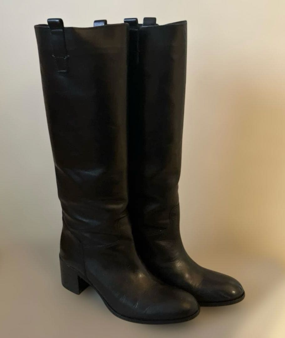 FABIO RUSCONI ファビオ　ルスコーニ　ブラック　ロングブーツ　美品